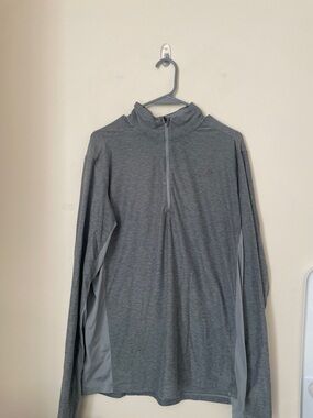 New Balance Lightweights Gray Quarter-Zip Performance Top